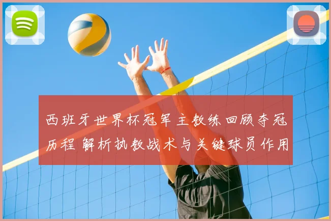 西班牙世界杯冠军主教练回顾夺冠历程 解析执教战术与关键球员作用